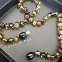 Fosilli Toprak Renk Kehribar Bebek Kolyesi - Hakiki Baltık Damla Kehribar (ipek-130)