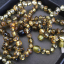 Fosilli Toprak Renk Kehribar Bebek Kolyesi - Hakiki Baltık Damla Kehribar (ipek-130)