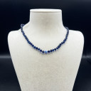 Mavi Nazar Boncuklu Kehribar Bebek Kolyesi - Hakiki Baltık Damla Kehribar Takı (ipek-532)