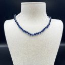 Mavi Nazar Boncuklu Kehribar Bebek Kolyesi - Hakiki Baltık Damla Kehribar Takı (ipek-532)